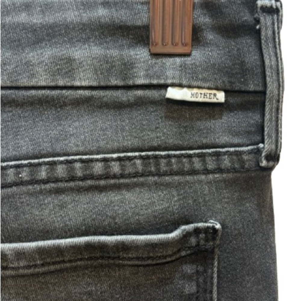 MOTHER Denim Looker Ankle Fray Gray Size 27 EUC - Picture 11 of 12